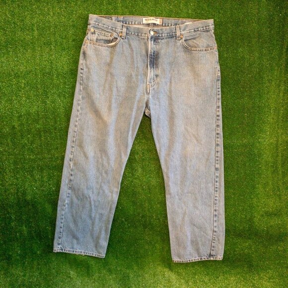 VINTAGE LEVIS 505 REGULAR FIT MENS JEANS CASUAL LIGHT BLUE DENIM PANTS SZ 44X30 - Picture 8 of 8